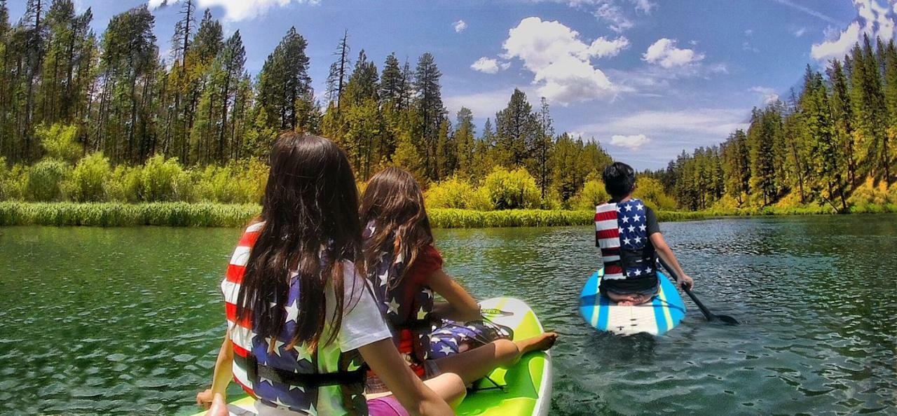 Bend-Sunriver Camping Resort Wheelchair Accessible Yurt 13 ภายนอก รูปภาพ